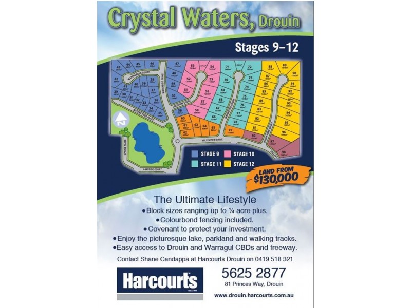 Stage 912 Crystal Waters Estate, Drouin VIC 3818 Harcourts Drouin