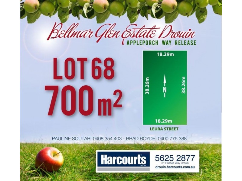 Lot 68 Leura Street, Drouin VIC 3818