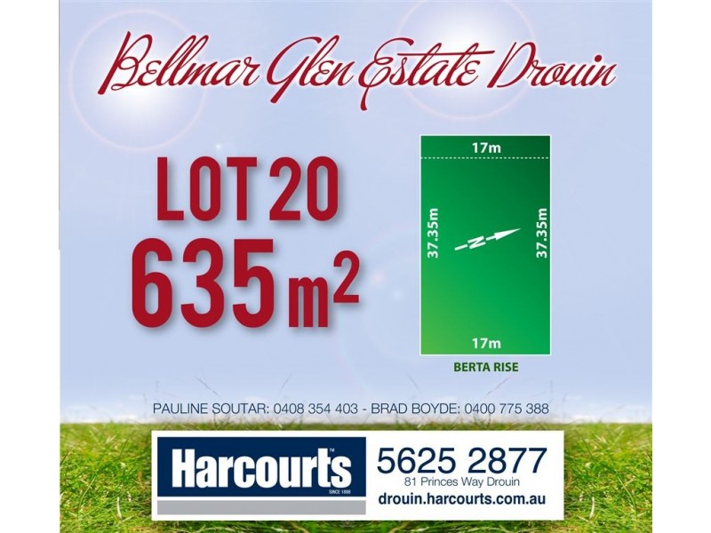 Lot 20 Berta Rise, Drouin VIC 3818