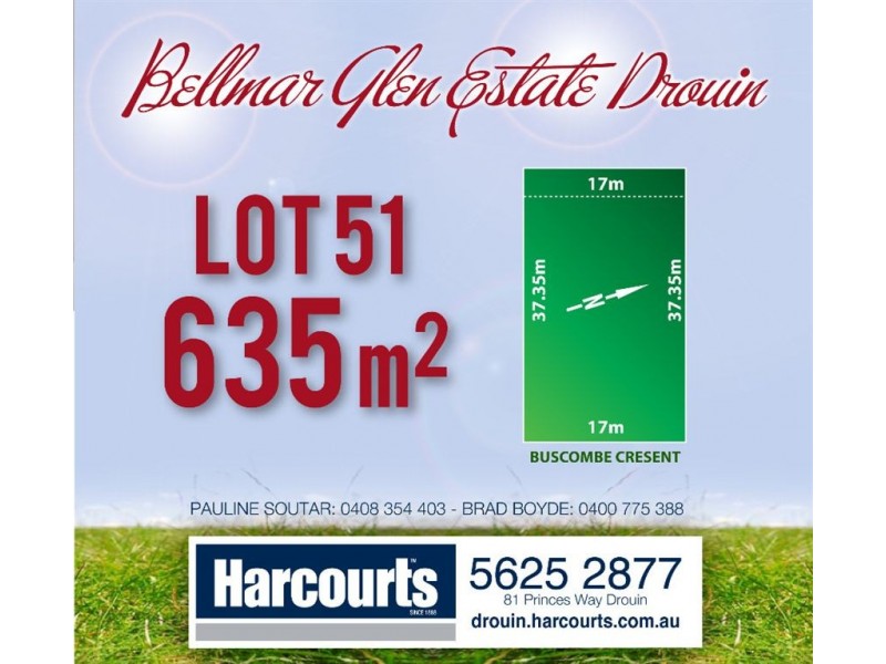 Lot 51 Buscombe Crescent, Drouin VIC 3818
