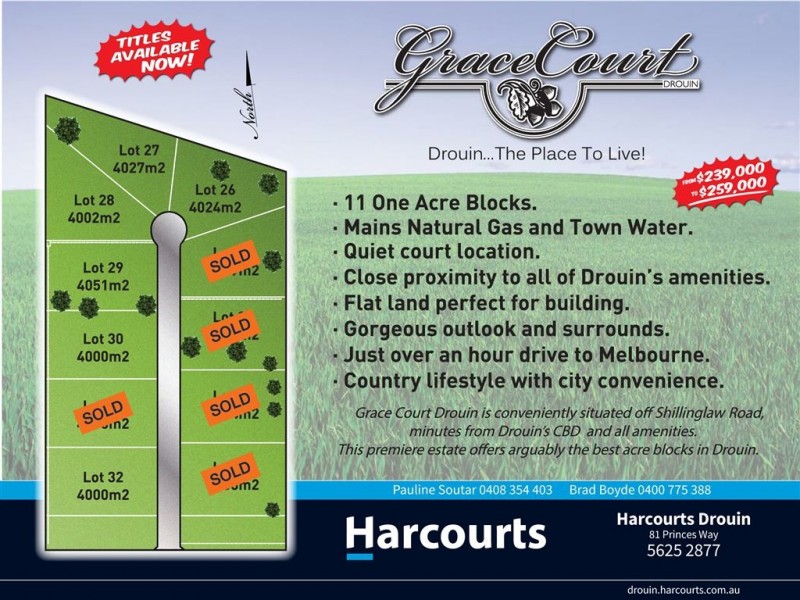 11 Lots Grace Court, Drouin VIC 3818
