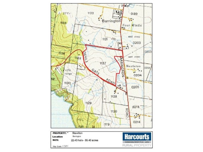 Devils Gate Road, Barrington Road, Barrington TAS 7306