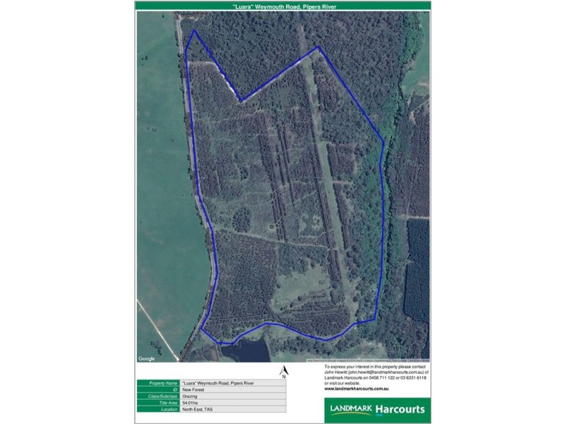54ha Weymouth Road, Pipers River TAS 7252