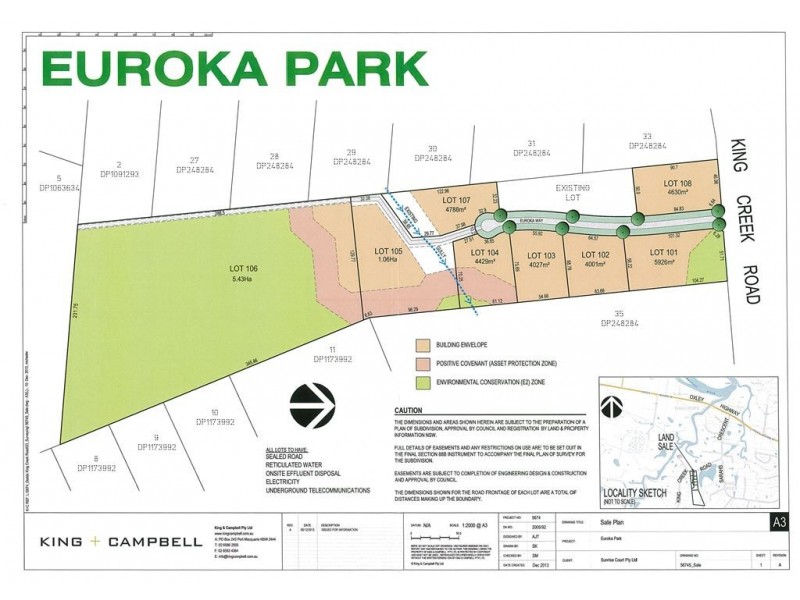 Lot 107 Sunrise Court – Euroka Park Estate, King Creek NSW 2446