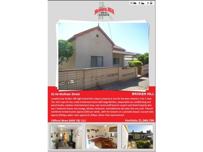 1 Kurrajong Circle ( Part Portfolio), Cobar NSW 2835