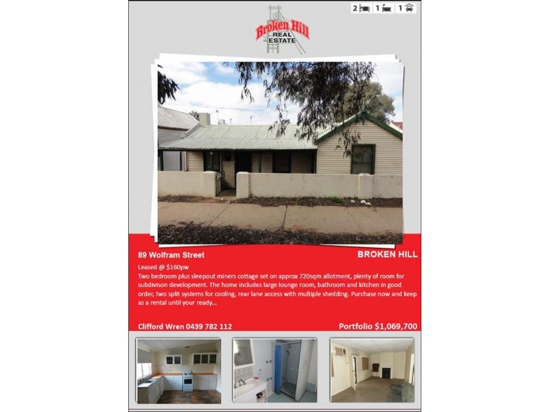 1 Kurrajong Circle ( Part Portfolio), Cobar NSW 2835