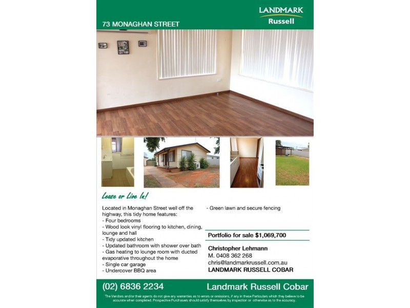 73 Monaghan Street, Cobar NSW 2835