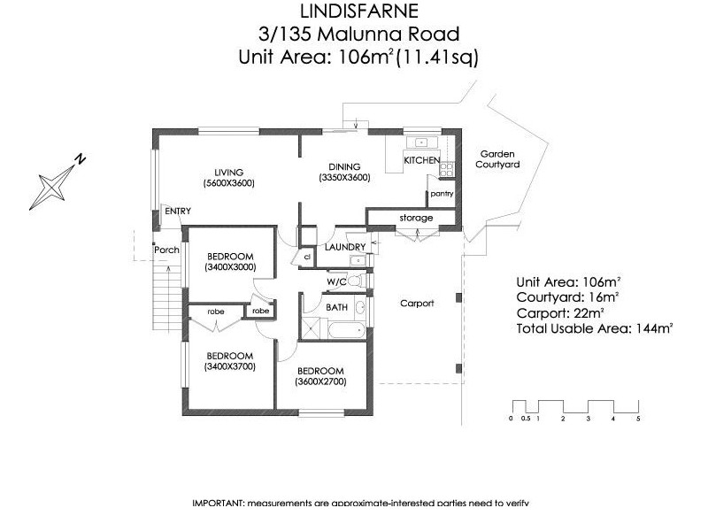 3/135 Malunna Road, Lindisfarne TAS 7015