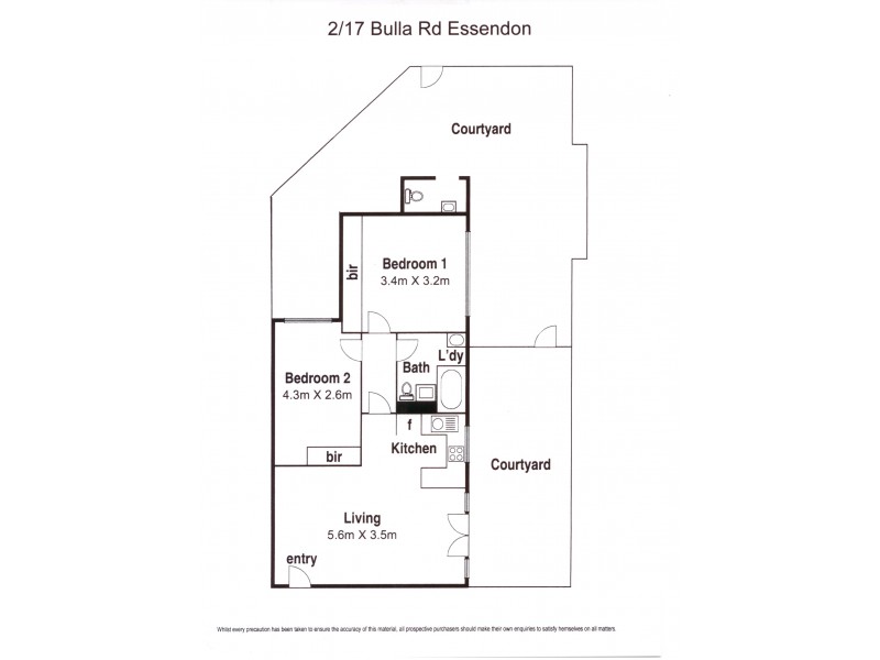 2/17 Bulla Rd, Essendon VIC 3040