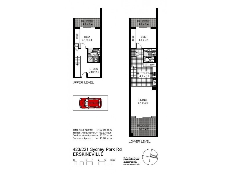 423/221 Sydney Park Road, Erskineville NSW 2043 Floorplan