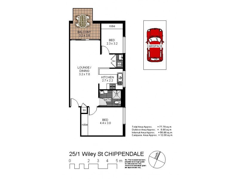 25/1 Wiley Street, Chippendale NSW 2008 Floorplan
