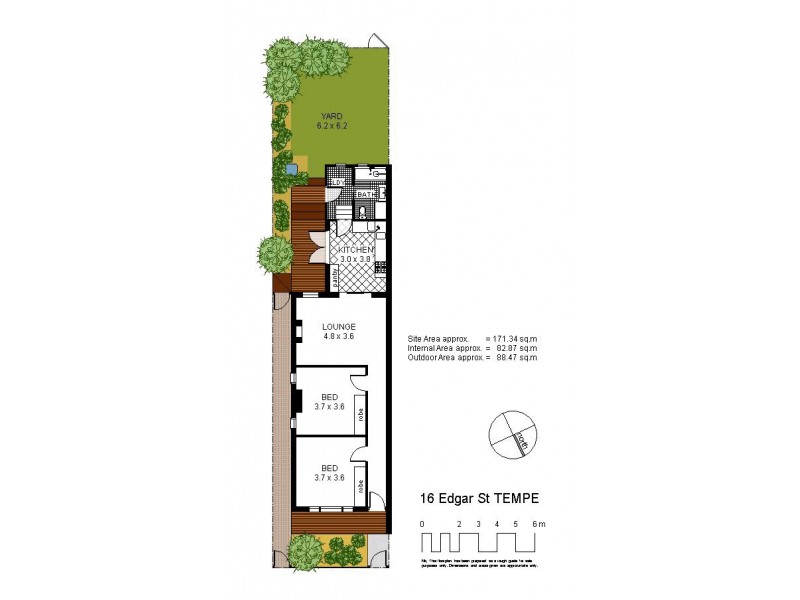 16 Edgar Street, Tempe NSW 2044 Floorplan