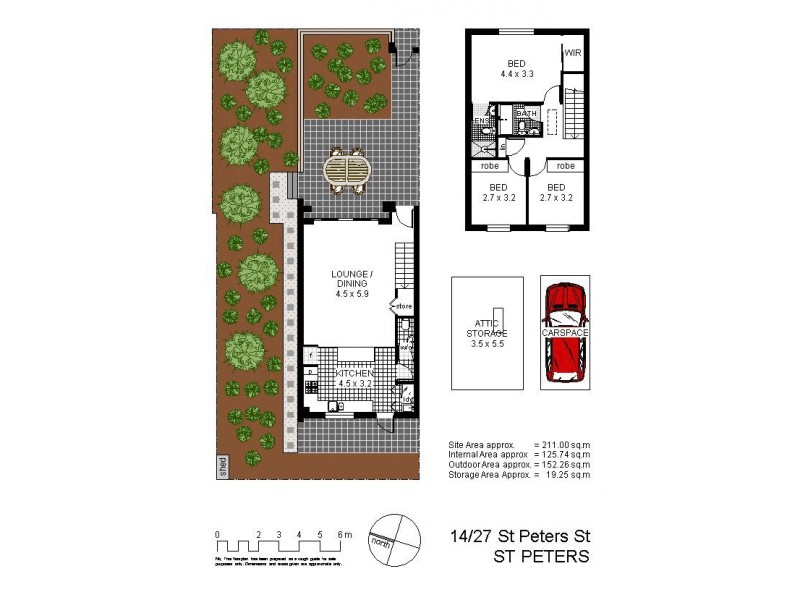 14/27 St Peters Street, St Peters NSW 2044 Floorplan
