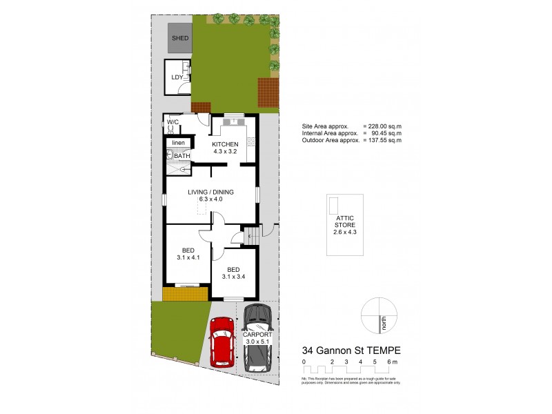 34 Gannon Street, Tempe NSW 2044 Floorplan