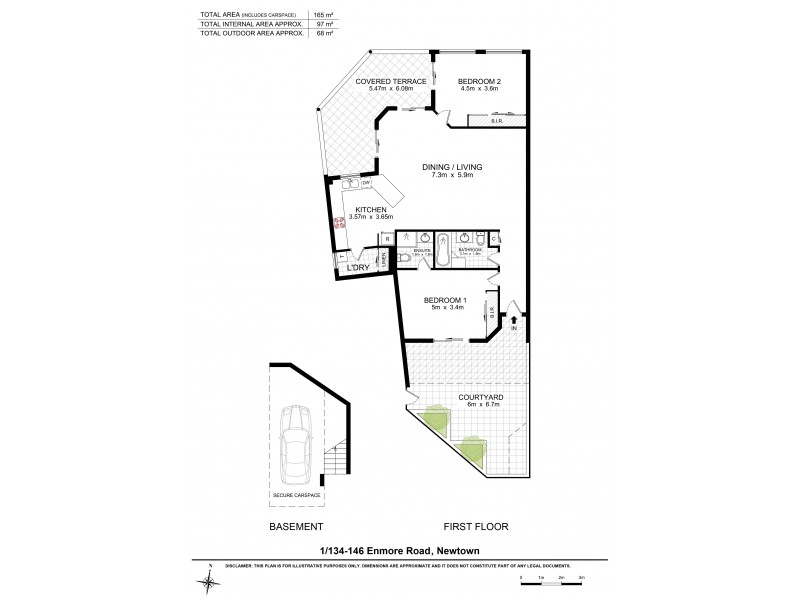 1/134-146 Enmore Road, Newtown NSW 2042 Floorplan