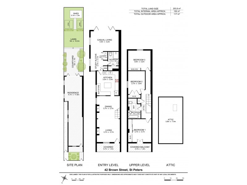 42 Brown Street, St Peters NSW 2044 Floorplan
