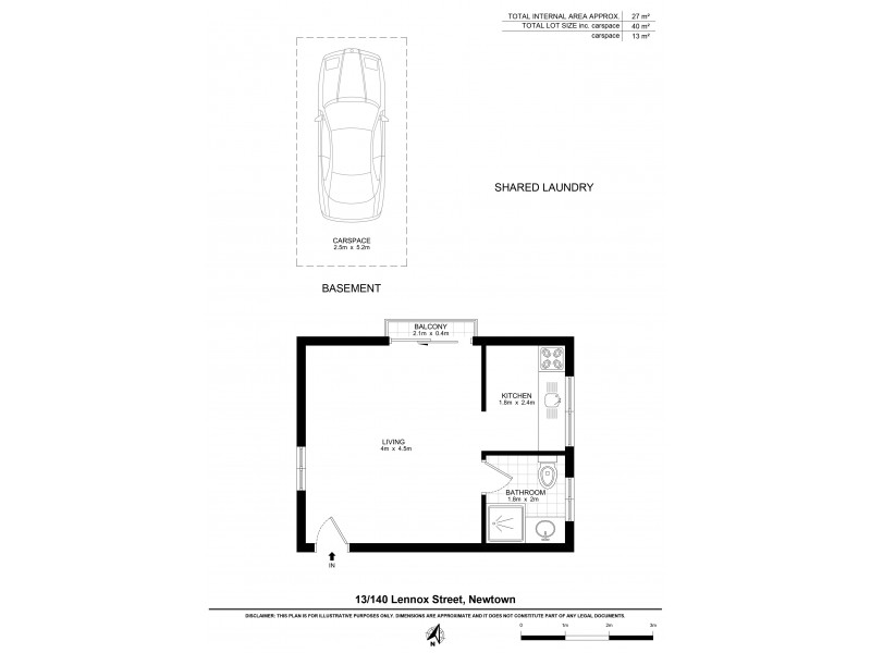 13/140 Lennox Street, Newtown NSW 2042 Floorplan
