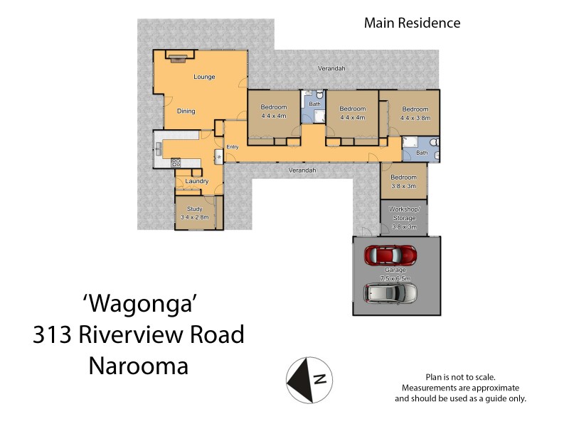 “Wagonga” 313 Riverview Road, Narooma NSW 2546 Floorplan