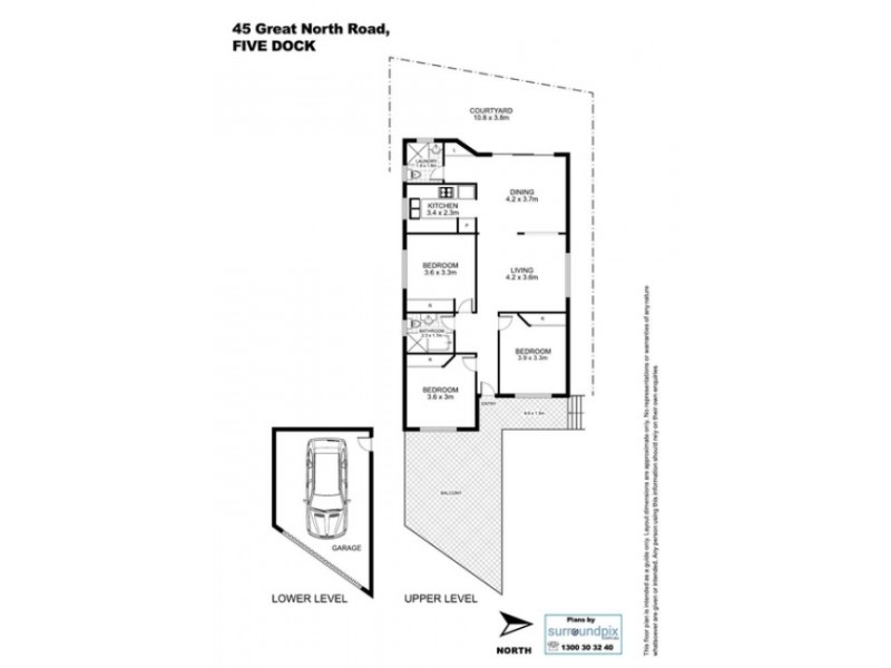 45 GREAT NORTH ROAD, Five Dock NSW 2046 Floorplan