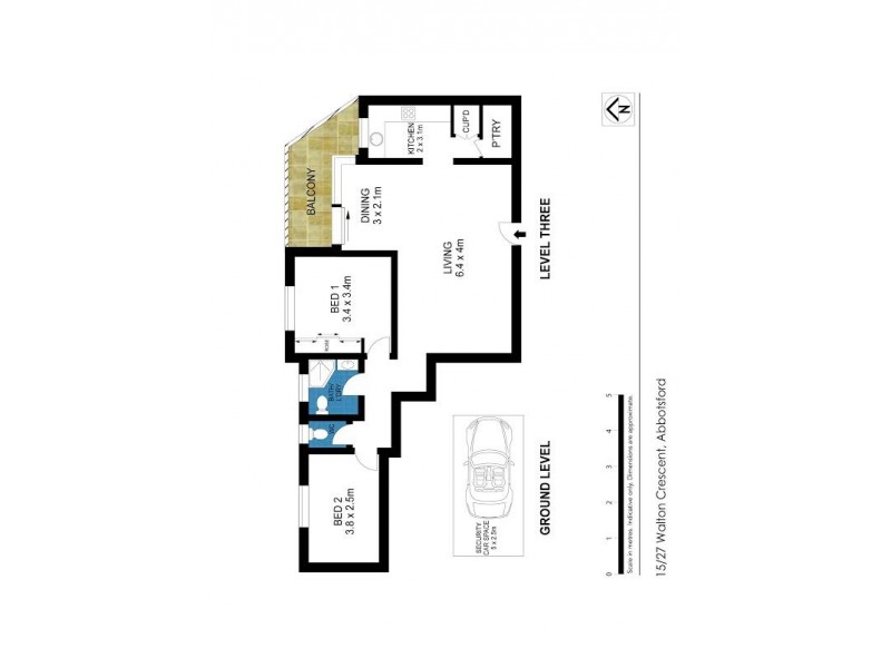 15/27 WALTON CRESCENT, Abbotsford NSW 2046 Floorplan