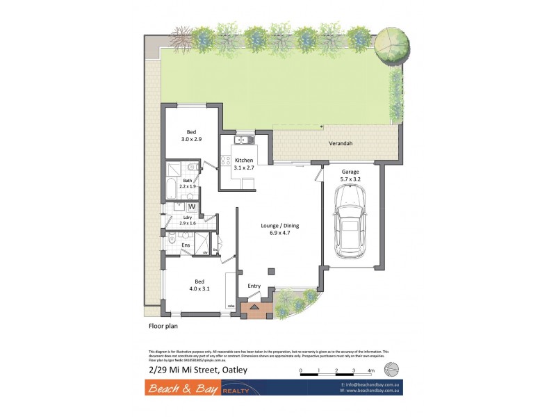 2/29 Mi Mi St, Oatley NSW 2223 Floorplan