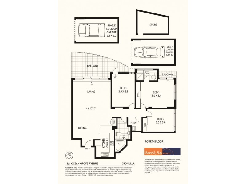 19/1 Ocean Grove Ave, Cronulla NSW 2230 Floorplan