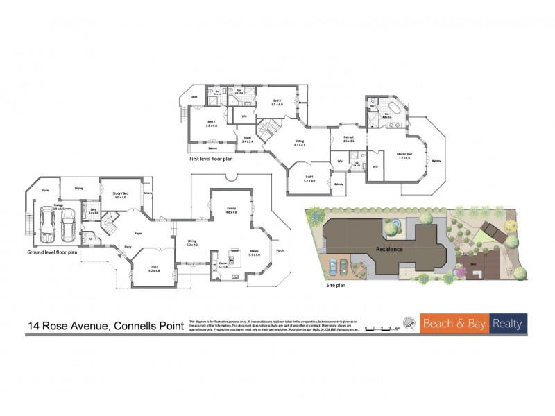14 Rose Ave, Connells Point NSW 2221 Floorplan