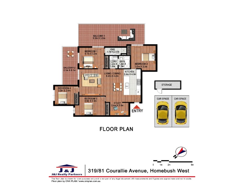 319/81 Courallie Ave, Homebush West NSW 2140 Floorplan