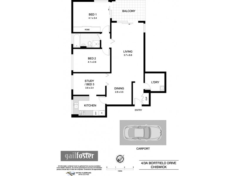 4/3A Bortfield Drive, Chiswick NSW 2046 Floorplan