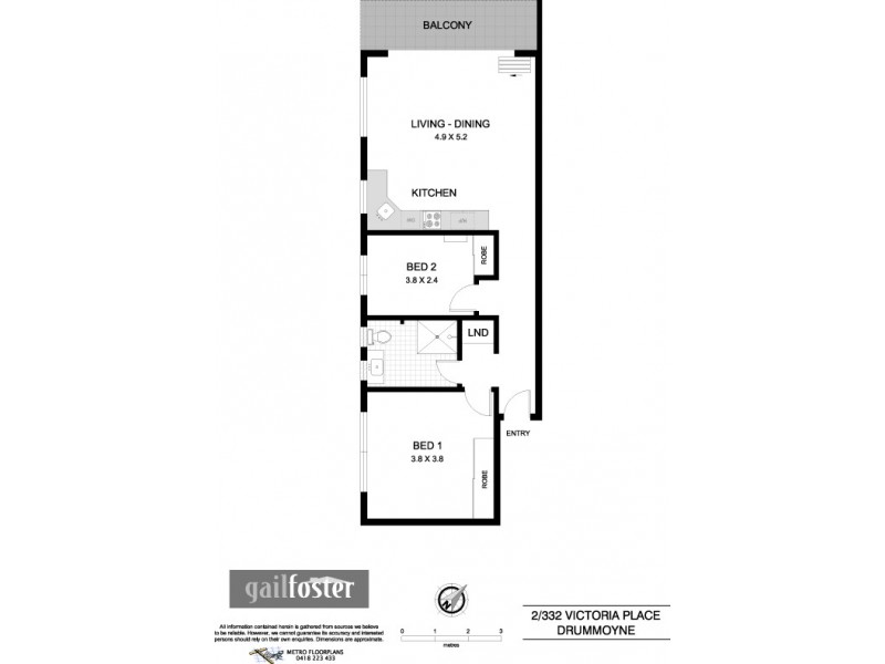 2/332 Victoria Place, Drummoyne NSW 2047 Floorplan