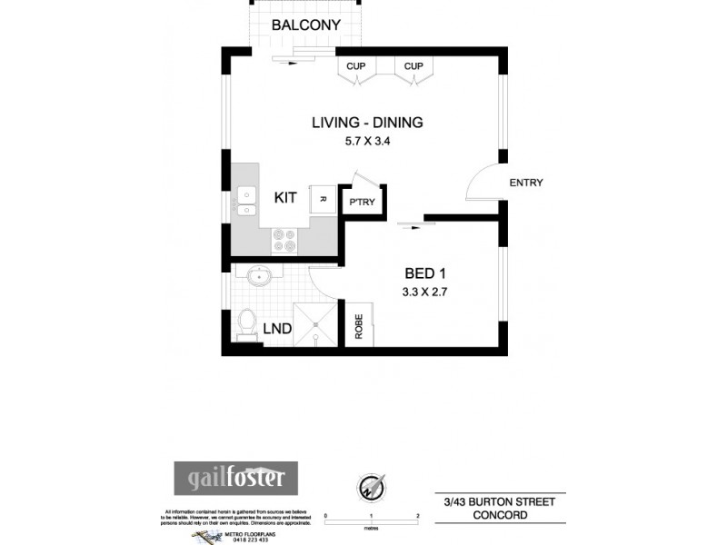 3/43 Burton Street, Concord NSW 2137 Floorplan