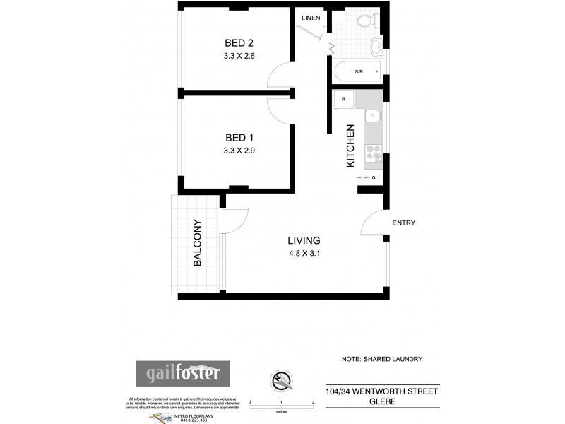 104/34 Wentworth Street, Glebe NSW 2037 Floorplan