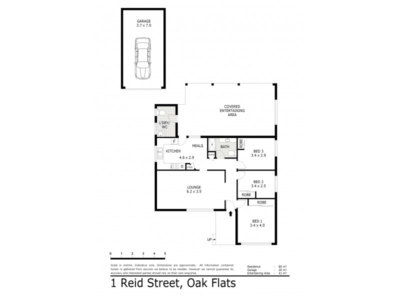 1 Reid Street, Oak Flats NSW 2529 Floorplan