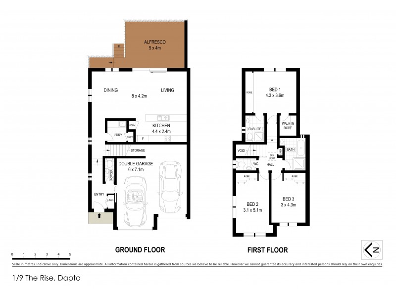 1/9 The Rise, Dapto NSW 2530 Floorplan