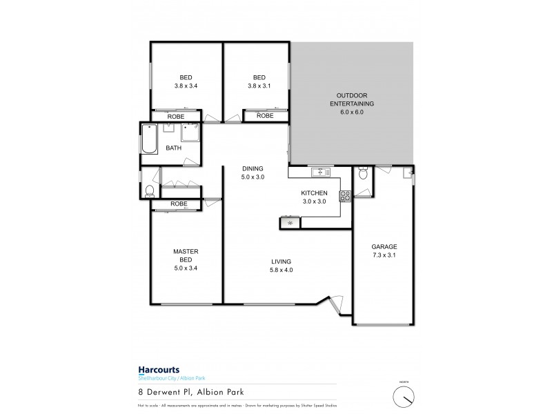 8 Derwent Place, Albion Park NSW 2527 Floorplan