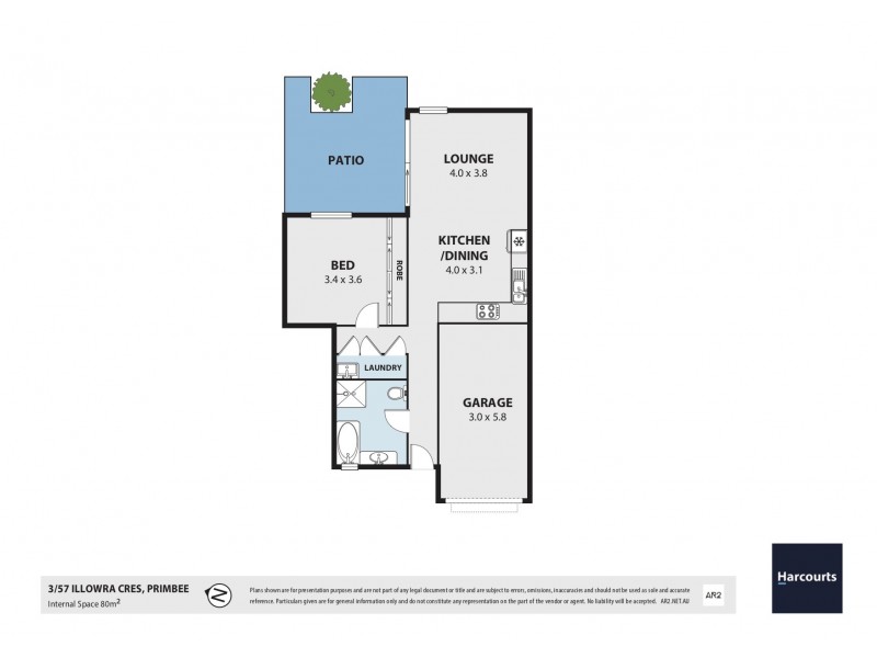 3/57 Illowra Crescent, Primbee NSW 2502 Floorplan