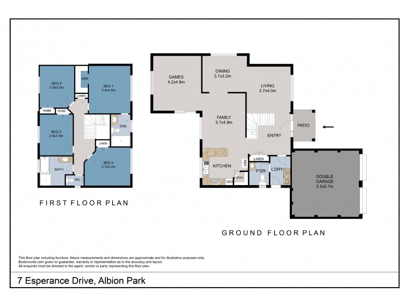 7 Esperance Drive, Albion Park NSW 2527 Floorplan