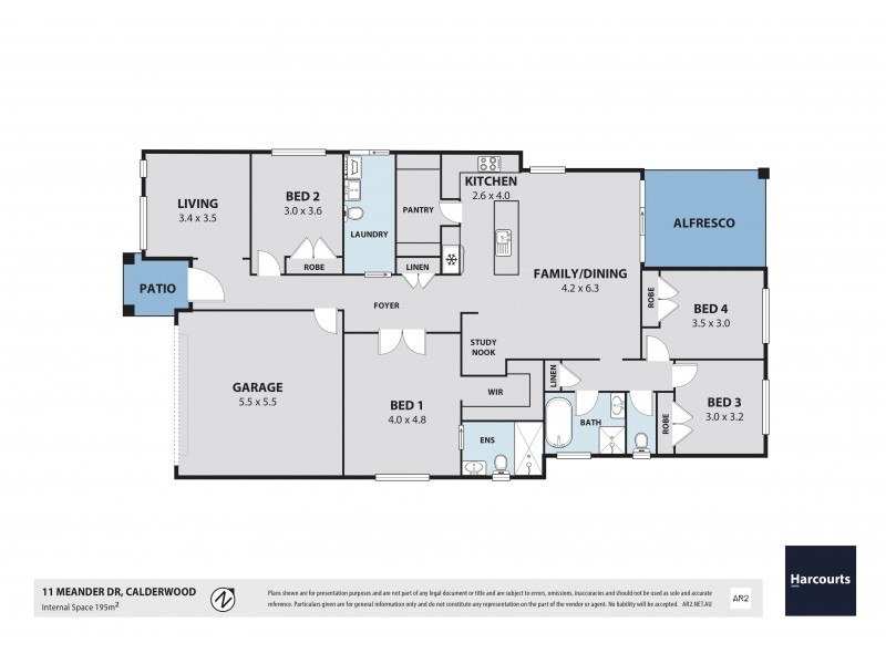 11 Meander Drive, Calderwood NSW 2527 Floorplan