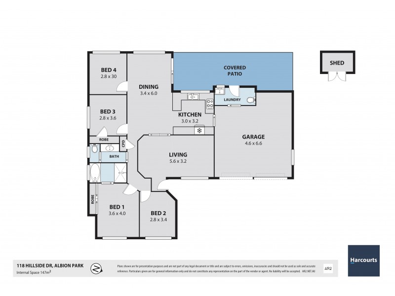 118 Hillside Drive, Albion Park NSW 2527 Floorplan