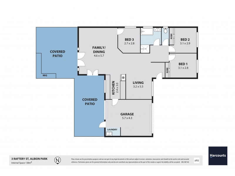 3 Raftery Street, Albion Park NSW 2527 Floorplan