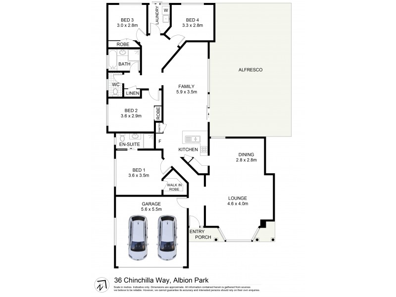 36 Chinchilla Way, Albion Park NSW 2527 Floorplan