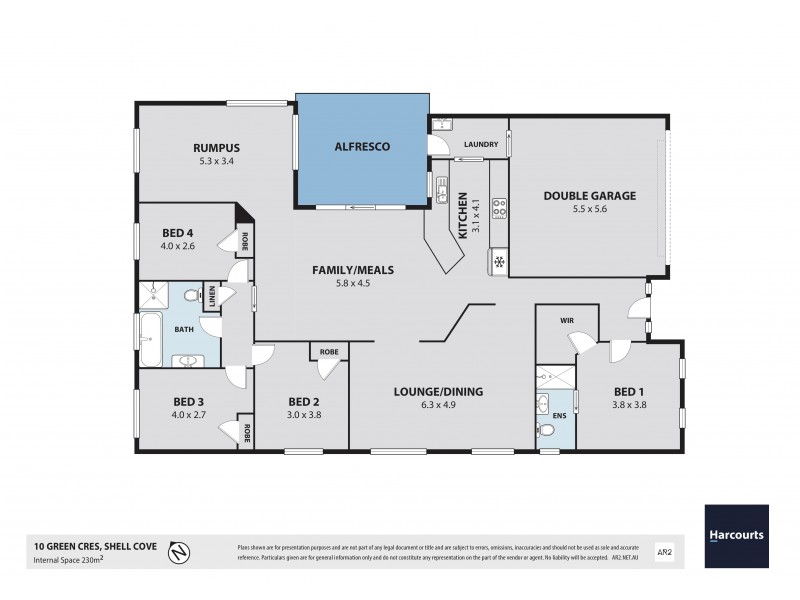10 Green Crescent, Shell Cove NSW 2529 Floorplan