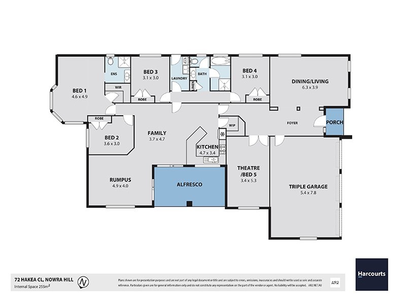 72 Hakea Close, Nowra Hill NSW 2540 Floorplan