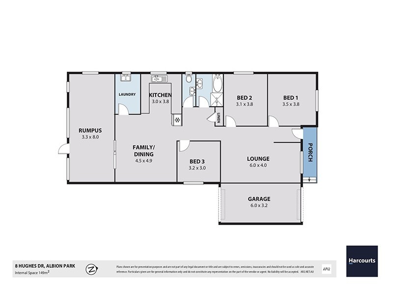 8 Hughes Drive, Albion Park NSW 2527 Floorplan