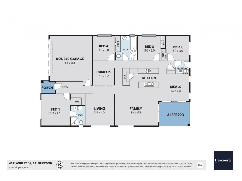 45 Flannery Drive, Calderwood NSW 2527 Floorplan