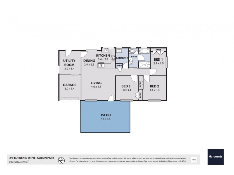 2/9 Burdekin Drive, Albion Park NSW 2527 Floorplan