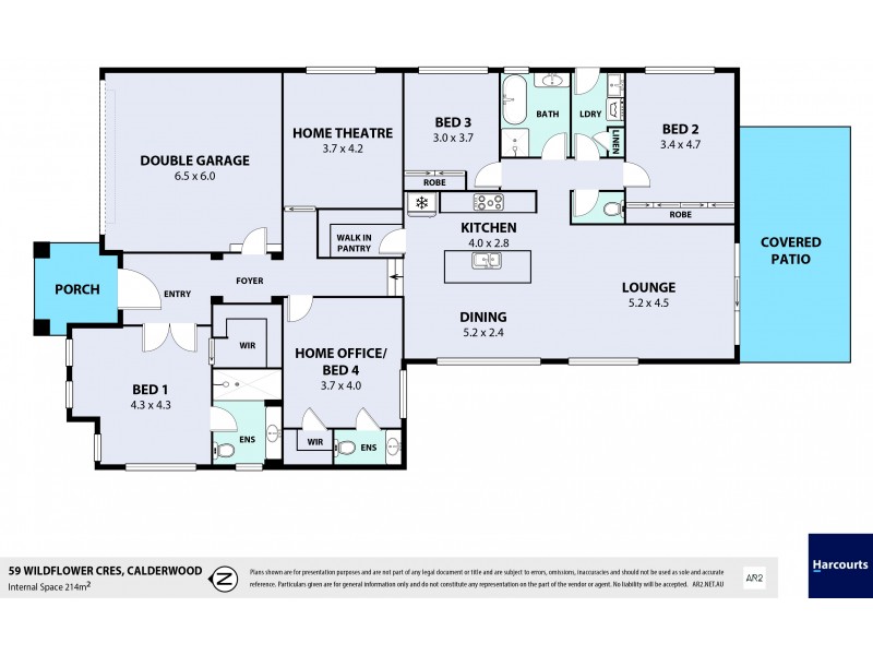 59 Wildflower Crescent, Calderwood NSW 2527 Floorplan