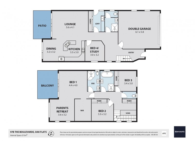97B The Boulevarde, Oak Flats NSW 2529 Floorplan
