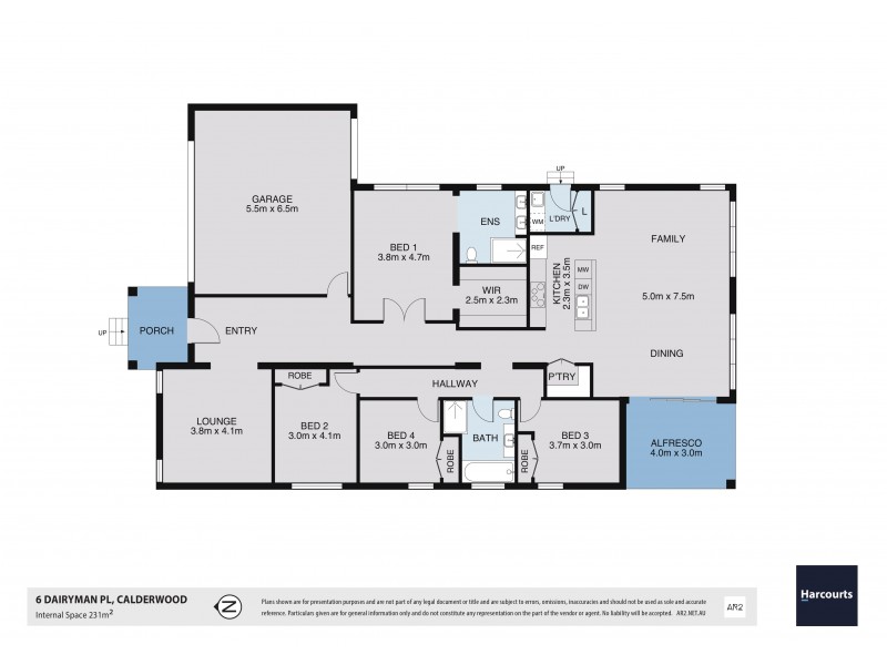 6 Dairyman Place, Calderwood NSW 2527 Floorplan