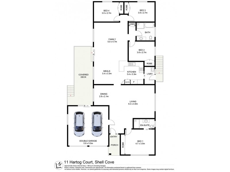 11 Hartog Court, Shell Cove NSW 2529 Floorplan